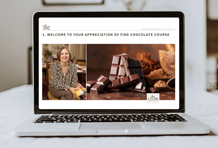 On-demand chocolate tasting course